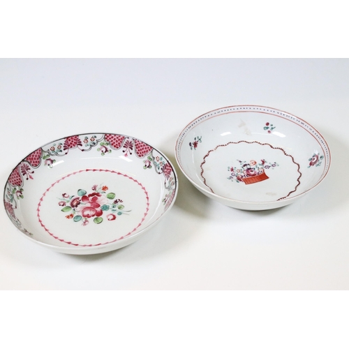 45 - Collection of New Hall ceramics to include gilt pattern coffee and tea set including 1 x teacup and ... 