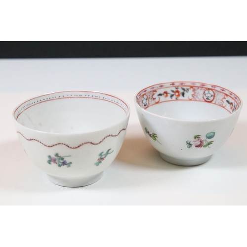 45 - Collection of New Hall ceramics to include gilt pattern coffee and tea set including 1 x teacup and ... 