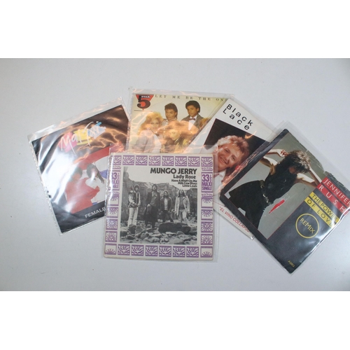 414 - Vinyl Records - A large collection of mainly rock and pop 7