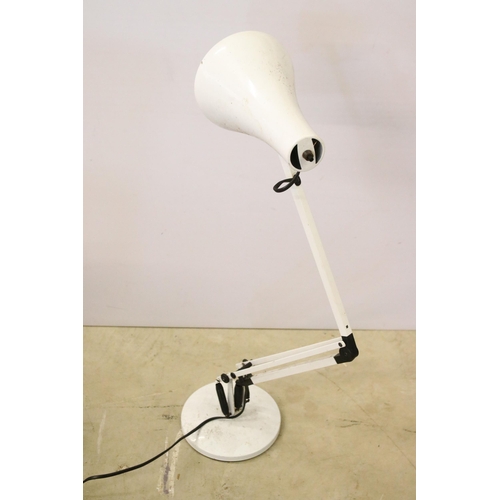 435 - Mid century ‘ Model 90 ‘ white anglepoise desk lamp