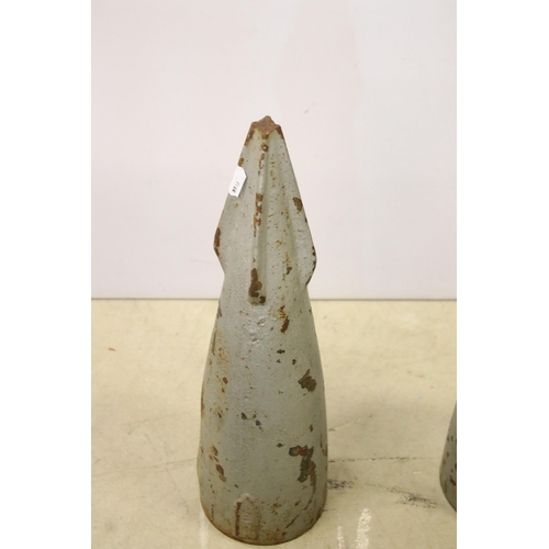 438 - Pair of whaling harpoons. Each measures 42cm.