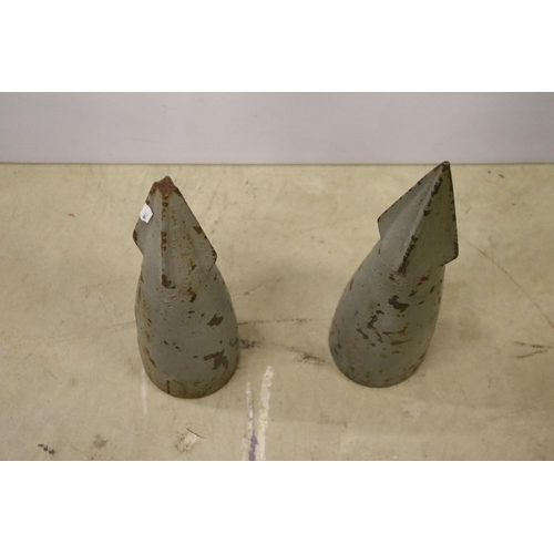 438 - Pair of whaling harpoons. Each measures 42cm.