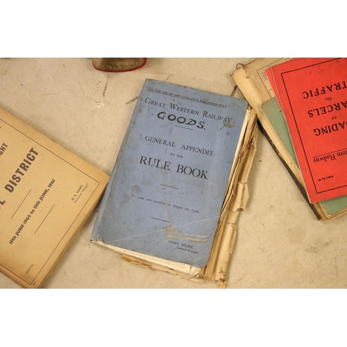 452 - Collection of Great Western Railway related items to include 2 x antique stoneware GWR inkwells, Bew... 