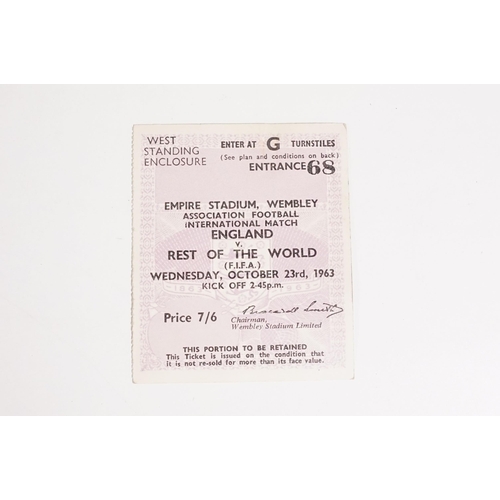 407 - Collection of 1960s football programmes and later football books to include International examples