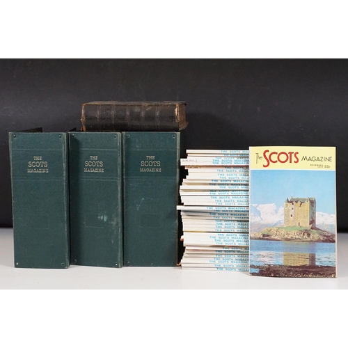 408 - Collection of 1970s The Scots Magazine including some bound examples, together with a 19th Century b... 