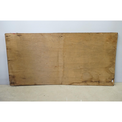 130 - Original Early-Mid 20th Century Cadbury's Chocolate enamel advertising sign, on red ground with whit... 