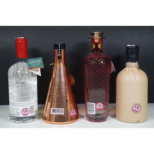 489 - Alcohol - Collection of 15 bottles of gin to include Ableforth's Bathtub Gin 70cl, Mermaid Pink Gin ... 