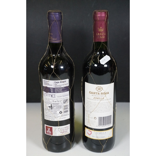 490 - Alcohol - Seven 75cl bottles of wine to include 2 x 2008 Vinedos Barrihuelo Rioja, 2010 Cepa Alegro ... 