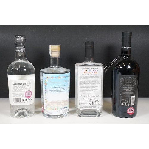 493 - Alcohol - Collection of 16 70cl bottles of gin to include 2 x Brecon Botanicals Gin, Sipsmith London... 