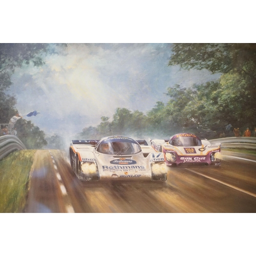 531 - After Alan Fearnley (British, b.1942), Putting The Cat Out, limited edition colour print, signed in ... 