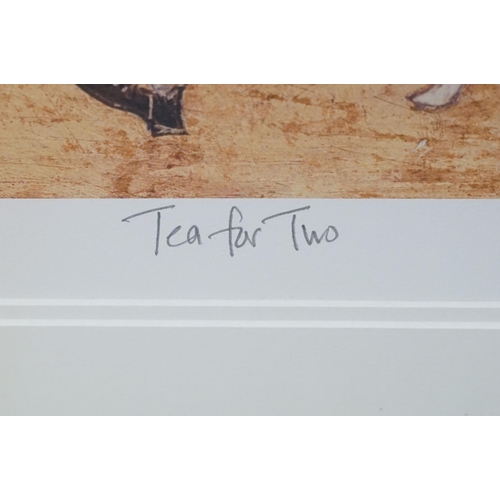 547 - Sam Toft (British, 20th century), Tea for two, limited edition colour print, signed in pencil lower ... 