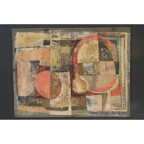 556 - Nigel Temple (British, 1926 - 2003), Regeneration XII, 1970, collage, signed lower right and dated 2... 