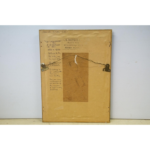 557 - Frederick George Cotman (British, 1850 - 1920), 'The Lacemaker', etching, inscribed with title and a... 