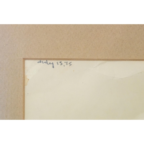 563 - Christopher Francis González (Puerto Rican-Jamaican, 1943 – 2008), abstract portrait study, watercol... 