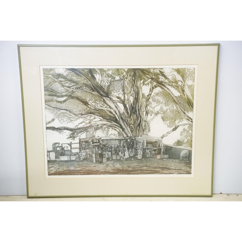 564 - Brenda Hartill (British, 20th century), 'Theo's Shed', limited edition edition, signed in pencil low... 