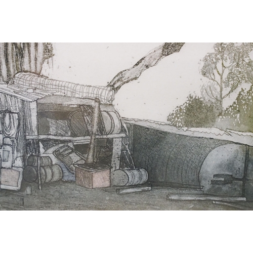 564 - Brenda Hartill (British, 20th century), 'Theo's Shed', limited edition edition, signed in pencil low... 