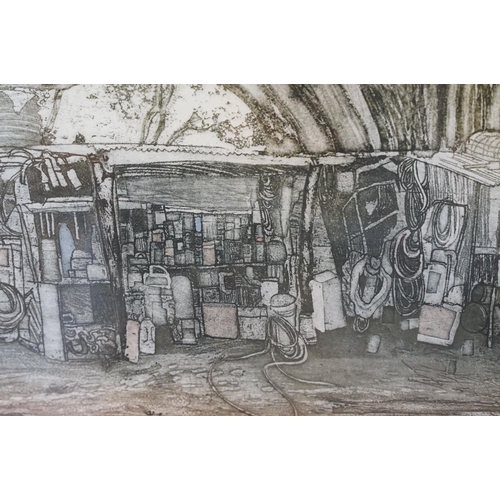 564 - Brenda Hartill (British, 20th century), 'Theo's Shed', limited edition edition, signed in pencil low... 