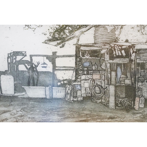 564 - Brenda Hartill (British, 20th century), 'Theo's Shed', limited edition edition, signed in pencil low... 