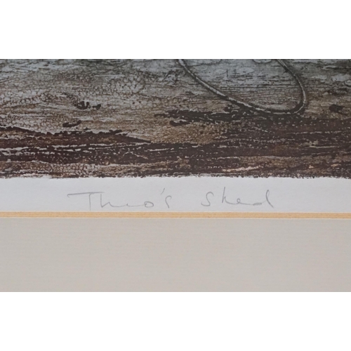 564 - Brenda Hartill (British, 20th century), 'Theo's Shed', limited edition edition, signed in pencil low... 