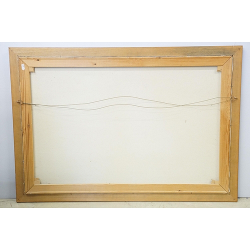 573 - I Costello, Continental street scene with figures - probably Paris, oil on canvas, signed lower righ... 