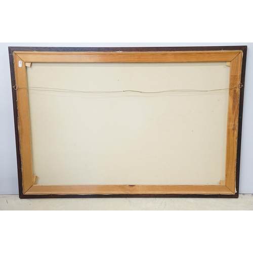 573 - I Costello, Continental street scene with figures - probably Paris, oil on canvas, signed lower righ... 