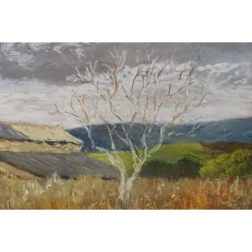 579 - Derek Eastoe (British, b. 1925), sailboats on a tranquil lake scene with holls beyond, watercolour, ... 