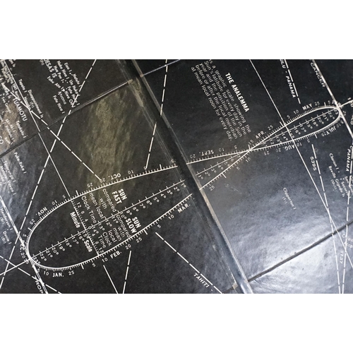 122A - Rand McNally celestial world globe on chrome stand