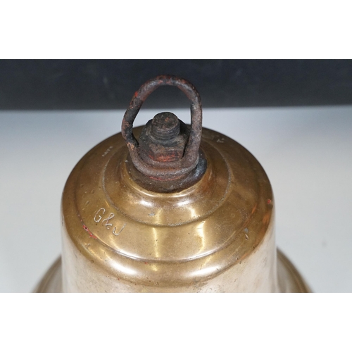 147 - WWII Air Ministry aerodrome bronze scramble bell dated 1943, stamped with Air Ministry markings and ... 