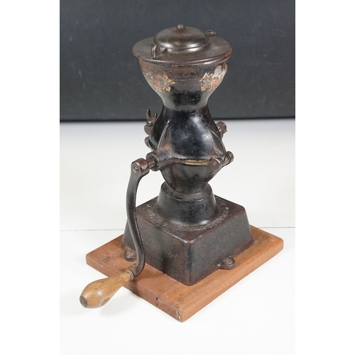 150 - 19th century American cast iron coffee grinder by ‘ The Enterprise M.F.G. Co of Philadelphia, U.S.A.... 