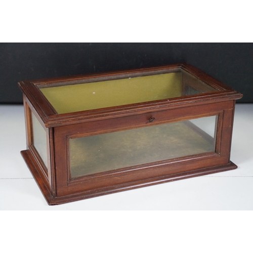 157 - 19th century shop display cabinet with key