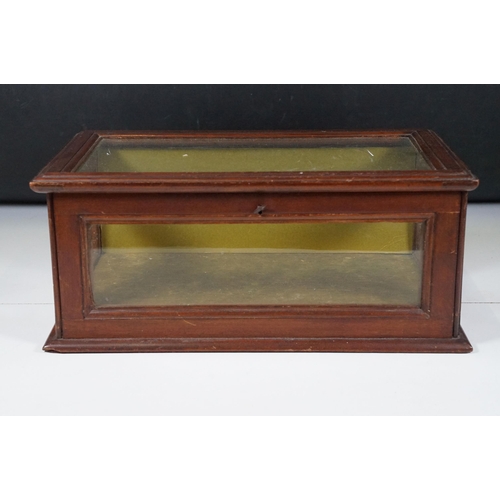 157 - 19th century shop display cabinet with key