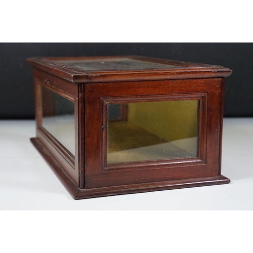 157 - 19th century shop display cabinet with key