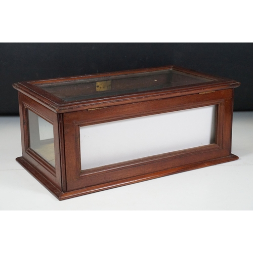 157 - 19th century shop display cabinet with key