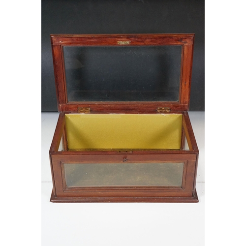 157 - 19th century shop display cabinet with key