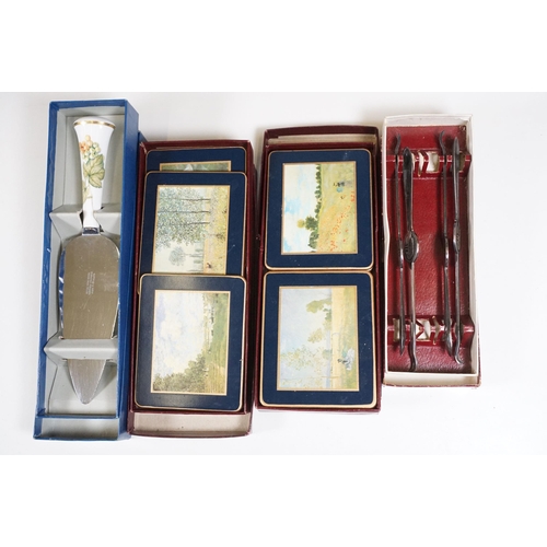 444 - Collection of mixed metalware to include large quantity of silver plate flatware to include knife an... 