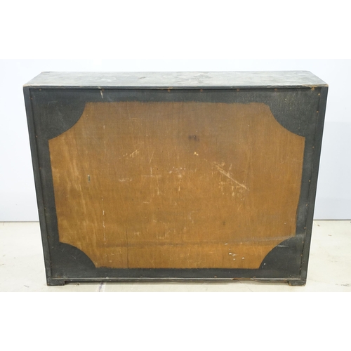 462 - Taxidermy - two pheasants within natural landscape mounted on rock  contained within large glass dis... 