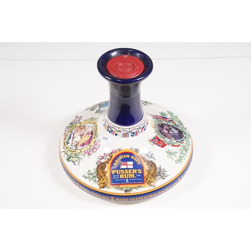 502 - Alcohol - The Pusser's Admiral Lord Nelson Ships Decanter (Sealed), together with a HMS Victory Traf... 