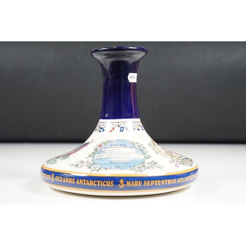 502 - Alcohol - The Pusser's Admiral Lord Nelson Ships Decanter (Sealed), together with a HMS Victory Traf... 