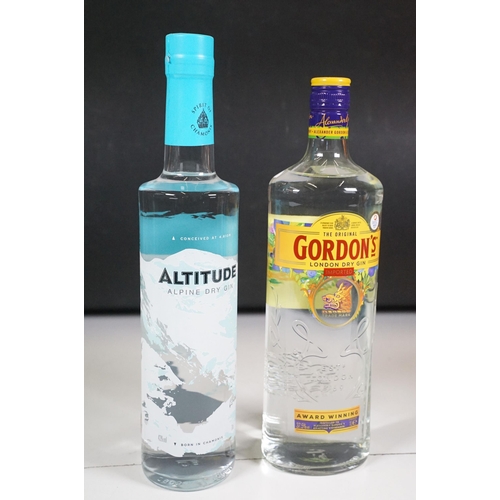 503 - Alcohol - Six 700ml / 70cl bottles of gin to include Bombay Sapphire Premier Cru Murcian Lemon Londo... 