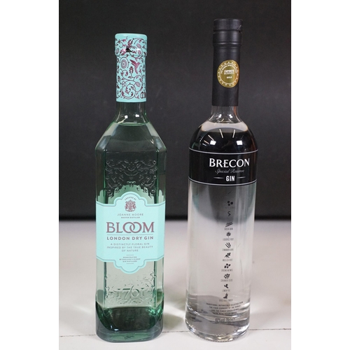 503 - Alcohol - Six 700ml / 70cl bottles of gin to include Bombay Sapphire Premier Cru Murcian Lemon Londo... 