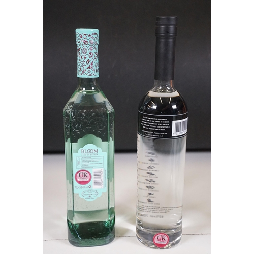 503 - Alcohol - Six 700ml / 70cl bottles of gin to include Bombay Sapphire Premier Cru Murcian Lemon Londo... 