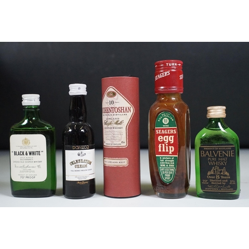 505 - Alcohol - Large collection of mixed alcohol miniatures to include Auchentoshan Lowland Single Malt S... 
