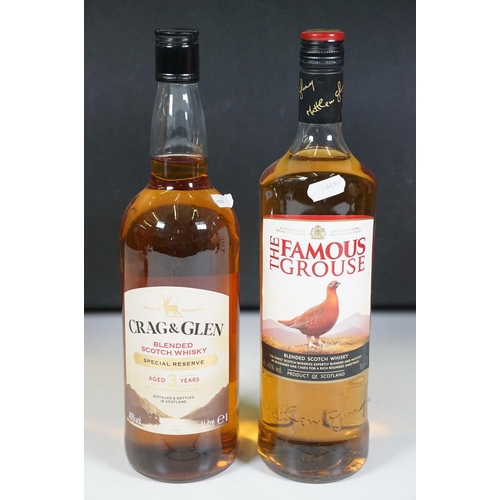 507 - Alcohol - Seven bottles of mixed alcohol to include 4 x 1 Litre bottles of Harvey's Solera Sherry Th... 