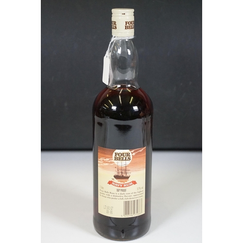 509 - Alcohol & Collectables - Bottle of Four Bells Navy Rum 100 Proof 1 Litre, together with a quantity o... 