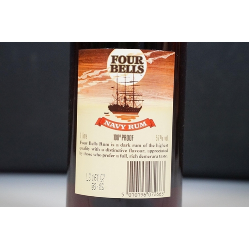 509 - Alcohol & Collectables - Bottle of Four Bells Navy Rum 100 Proof 1 Litre, together with a quantity o... 