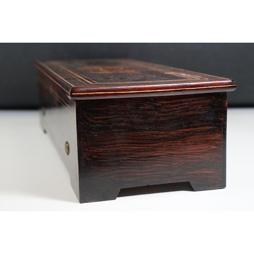 139A - Mid 19th Century 8 Airs Lecoultre Freres Music Box (C. 1860) with original tune sheet