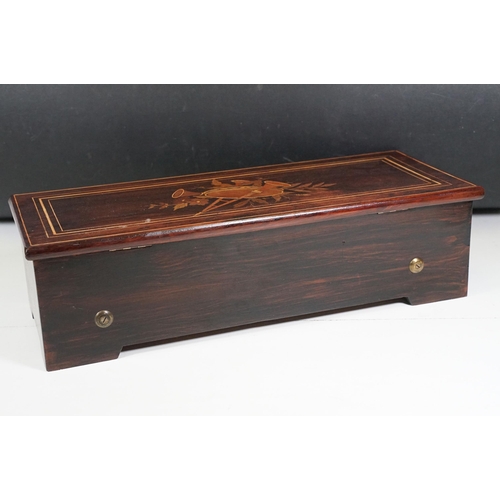 139A - Mid 19th Century 8 Airs Lecoultre Freres Music Box (C. 1860) with original tune sheet