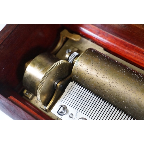 139A - Mid 19th Century 8 Airs Lecoultre Freres Music Box (C. 1860) with original tune sheet