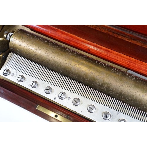 139A - Mid 19th Century 8 Airs Lecoultre Freres Music Box (C. 1860) with original tune sheet