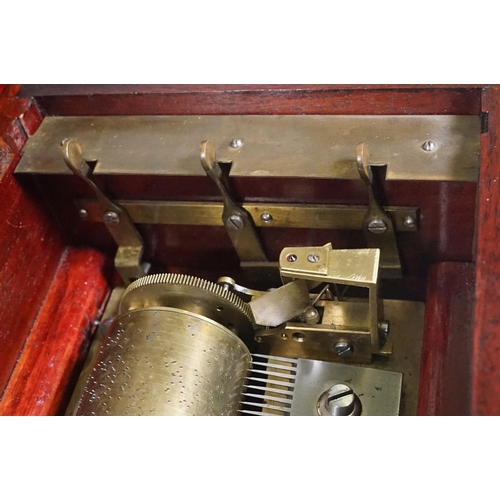 139A - Mid 19th Century 8 Airs Lecoultre Freres Music Box (C. 1860) with original tune sheet